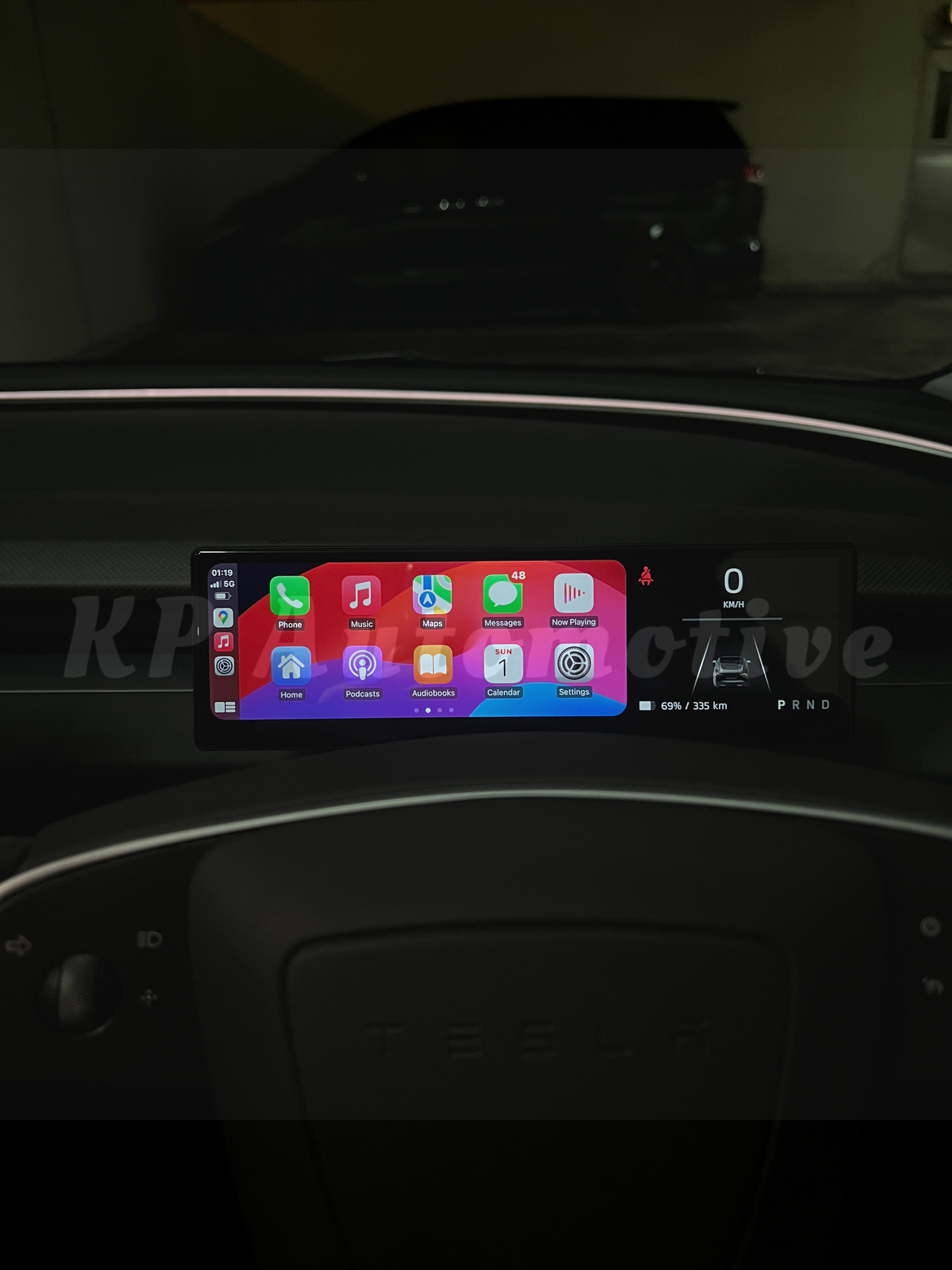 8.8" CarPlay Steering Wheel Display for Tesla Model 3 Highland (No Front Camera)